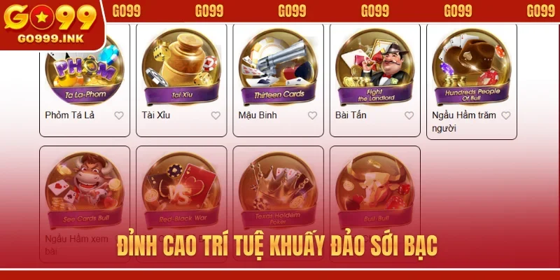 Đỉnh cao trí tuệ khuấy đảo sới bạc