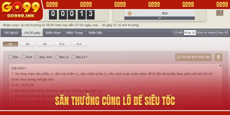 Săn thưởng cùng lô đề siêu tốc